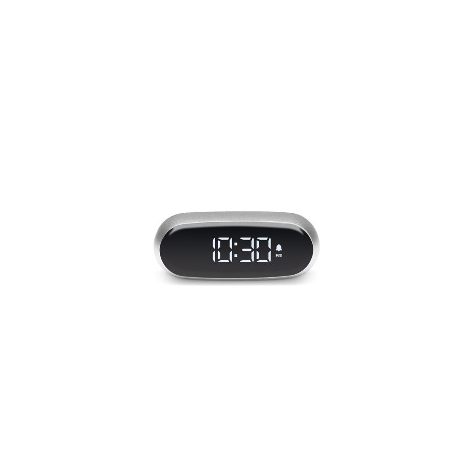 Réveil publicitaire compact avec écran LCD noir complet Lexon MINUT