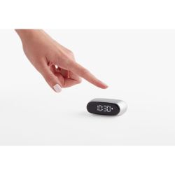 Réveil publicitaire compact avec écran LCD noir complet Lexon MINUT Réveil publicitaire compact avec écran LCD noir complet Lexon MINUT