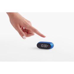 Réveil publicitaire compact avec écran LCD noir complet Lexon MINUT Réveil publicitaire compact avec écran LCD noir complet Lexon MINUT