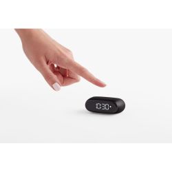 Réveil publicitaire compact avec écran LCD noir complet Lexon MINUT Réveil publicitaire compact avec écran LCD noir complet Lexon MINUT
