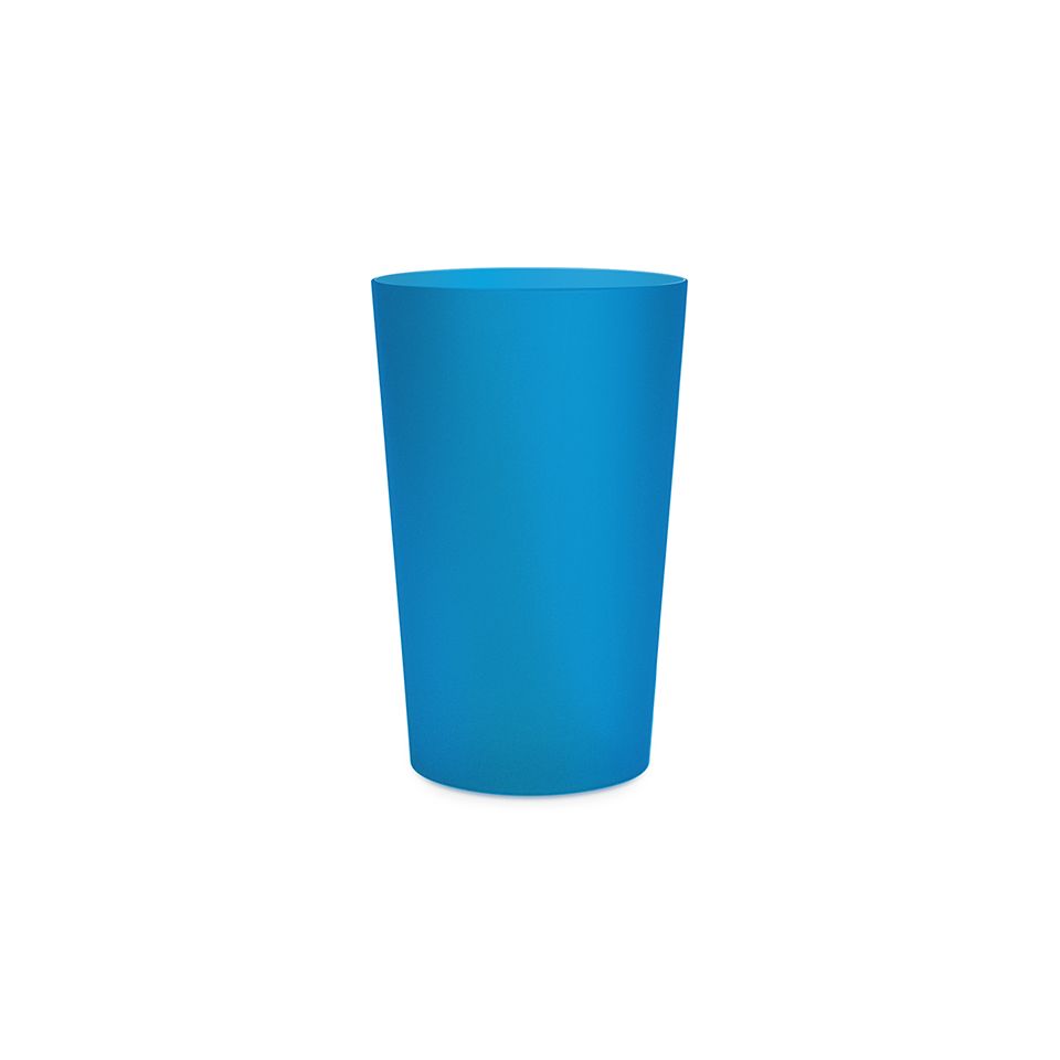 Gobelet en plastique personnalisable fabriqué en France réutilisable 390 ml ras bord