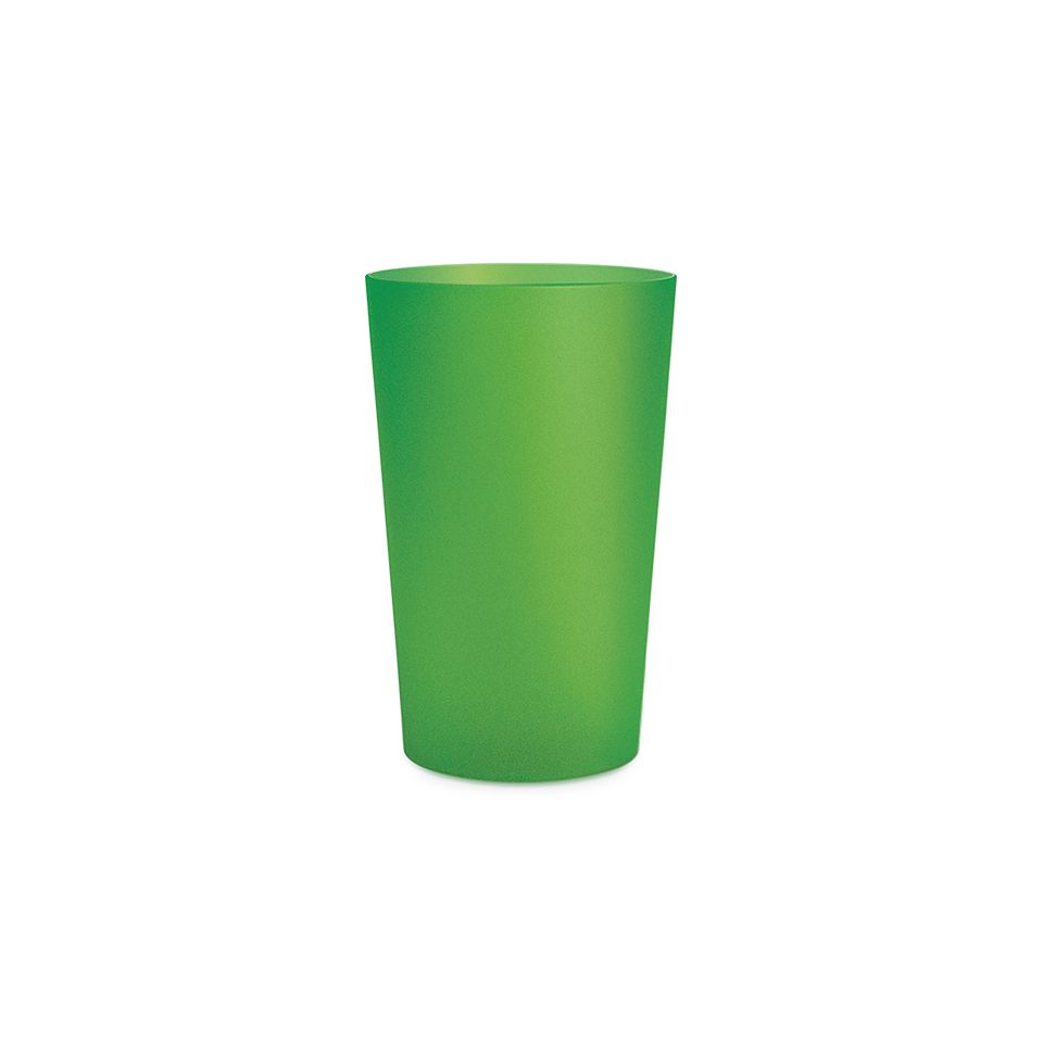 Gobelet en plastique personnalisable fabriqué en France réutilisable 390 ml ras bord