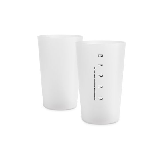 Gobelet en plastique personnalisable fabriqué en France réutilisable 390 ml ras bord Gobelet en plastique personnalisable fabriqué en France réutilisable 390 ml ras bord
