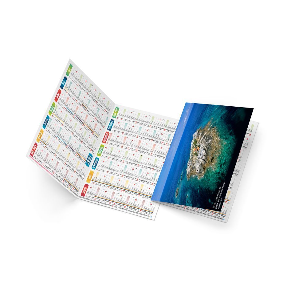 Calendrier de poche personnalisé fabriqué en France Dorian