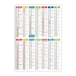 Calendrier de poche personnalisable fabriqué en France Tristan Calendrier de poche personnalisable fabriqué en France Tristan
