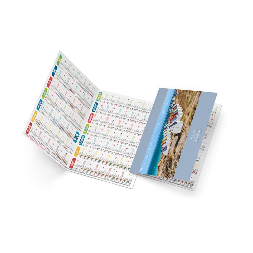 Calendriers publicitaires fabriqués en France de poche Christian