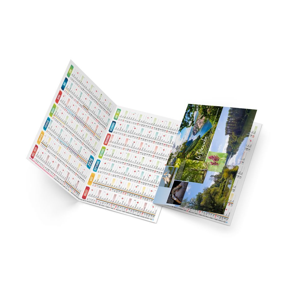 Calendriers de poche publicitaire fabriqué en France Baptiste