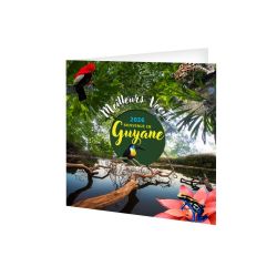 Carte de voeux publicitaire fabriquée en France Vacances