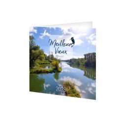 Carte de voeux publicitaire fabriquée en France Création sur mesure