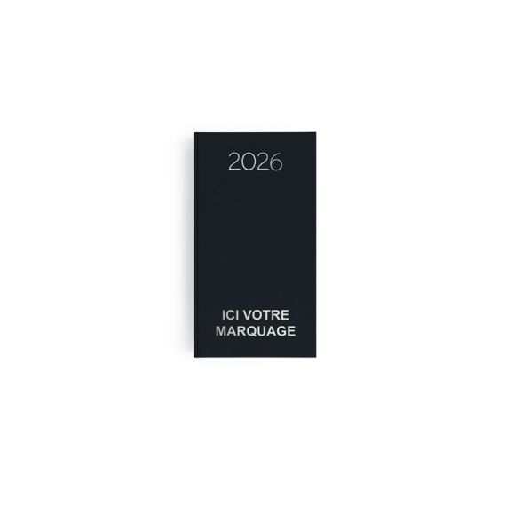 Agenda publicitaire fabriqué en France Naturel 90x165 mm