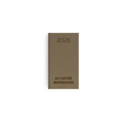 Agenda publicitaire fabriqué en France Naturel 90x165 mm Agenda publicitaire fabriqué en France Naturel 90x165 mm