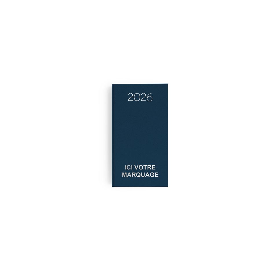 Agenda publicitaire fabriqué en France Naturel 90x165 mm