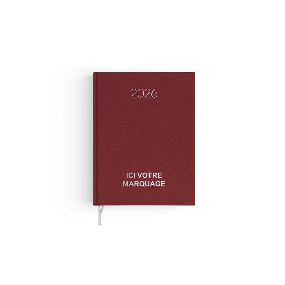Agenda publicitaire fabriqué en France Naturel 165x240 mm