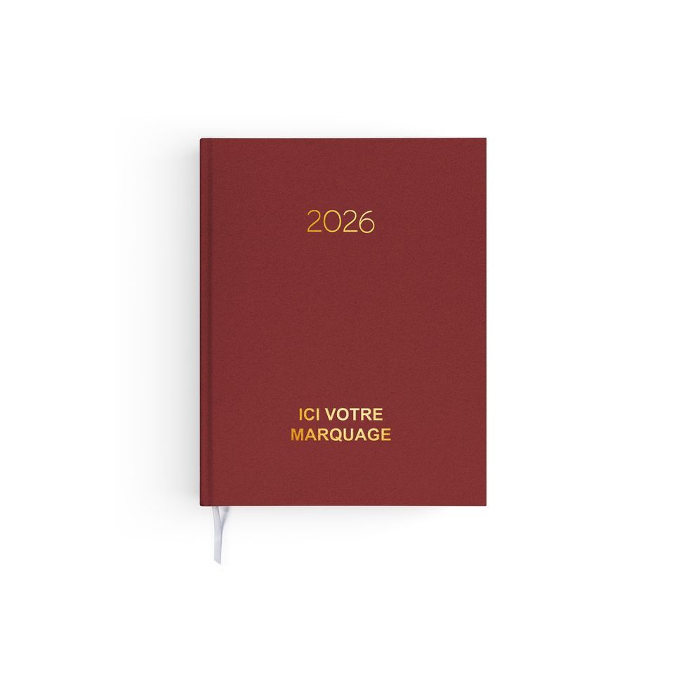 Agenda publicitaire fabriqué en France Naturel 210x270 mm
