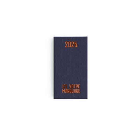 Agendas personnalisables fabriqués en France Effet Toilé 90x165 mm Agendas personnalisables fabriqués en France Effet Toilé 90x165 mm