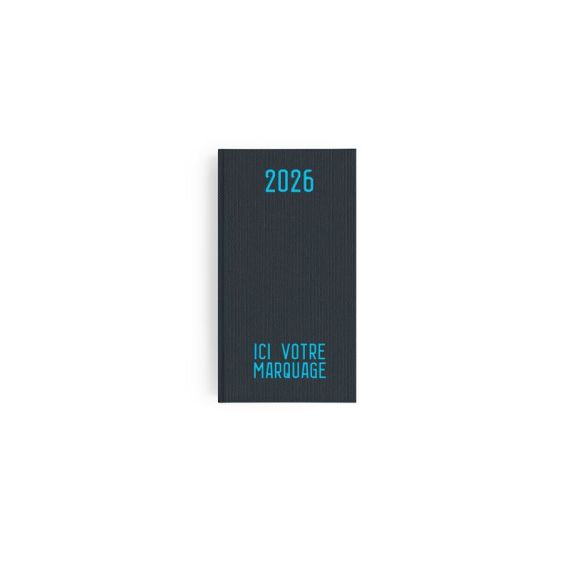 Agendas personnalisables fabriqués en France Effet Toilé 90x165 mm Agendas personnalisables fabriqués en France Effet Toilé 90x165 mm