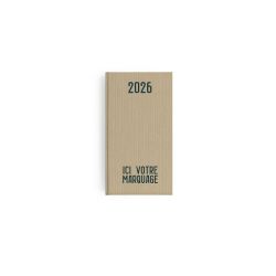 Agendas personnalisables fabriqués en France Effet Toilé 90x165 mm Agendas personnalisables fabriqués en France Effet Toilé 90x165 mm