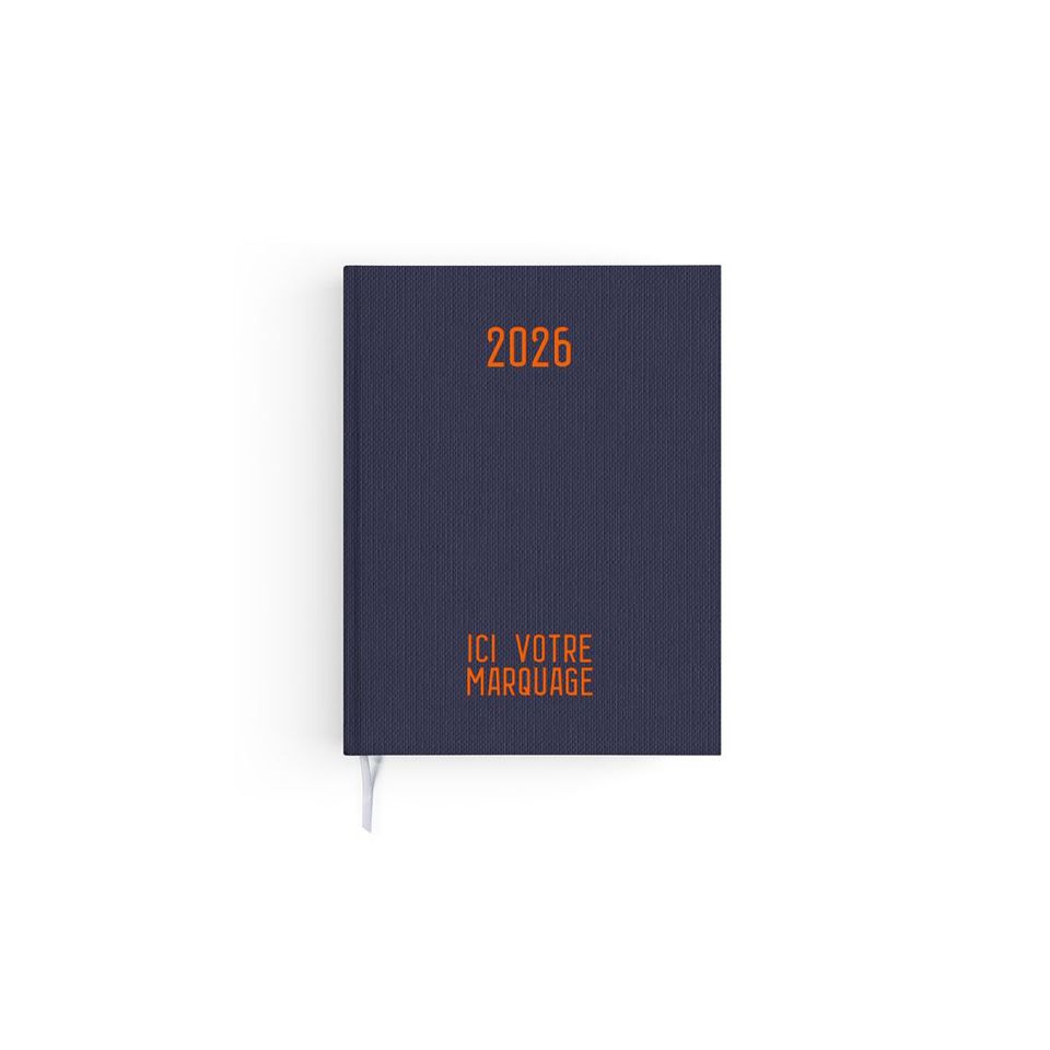 Agendas personnalisables fabriqués en France Effet Toilé 165x240 mm