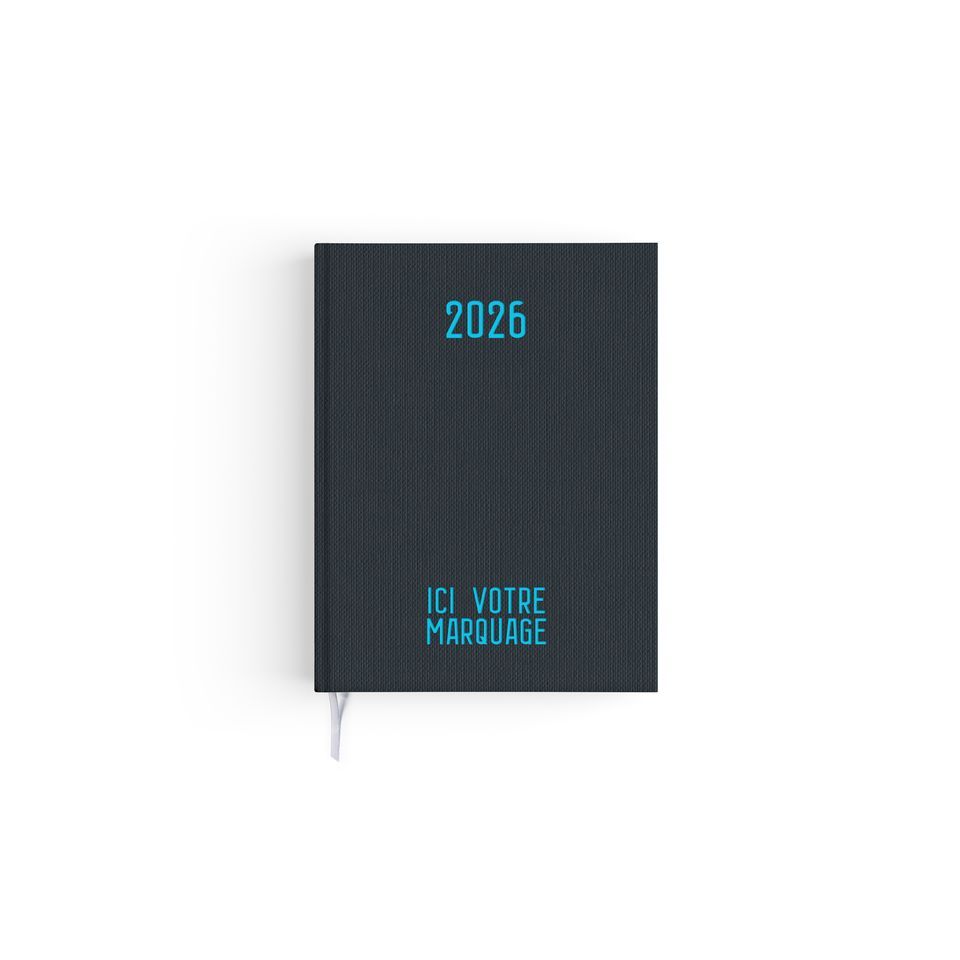 Agendas personnalisables fabriqués en France Effet Toilé 165x240 mm