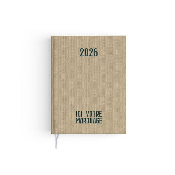 Agendas personnalisables fabriqués en France Effet Toilé 165x240 mm Agendas personnalisables fabriqués en France Effet Toilé 165x240 mm