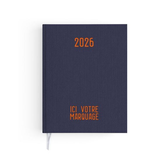 Agendas personnalisables fabriqués en France Effet Toilé 210x270 mm