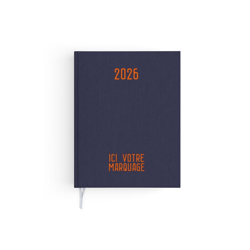 Agendas personnalisables fabriqués en France Effet Toilé 210x270 mm