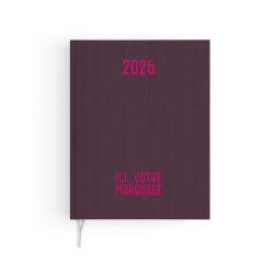 Agendas personnalisables fabriqués en France Effet Toilé 210x270 mm
