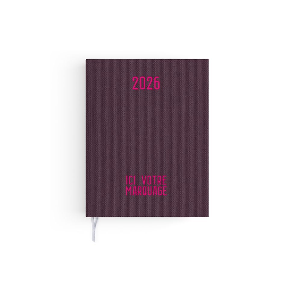 Agendas personnalisables fabriqués en France Effet Toilé 210x270 mm