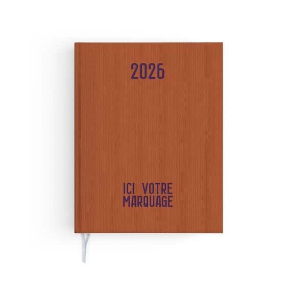 Agendas personnalisables fabriqués en France Effet Toilé 210x270 mm Agendas personnalisables fabriqués en France Effet Toilé 210x270 mm