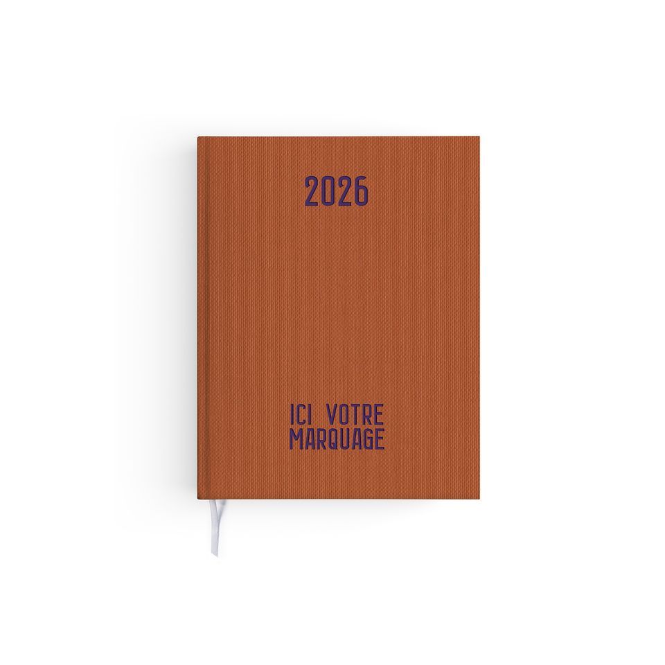 Agendas personnalisables fabriqués en France Effet Toilé 210x270 mm