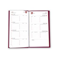 Agenda personnalisable fabriqué en France Semainier Harmonie 90x165 mm Agenda personnalisable fabriqué en France Semainier Harmonie 90x165 mm