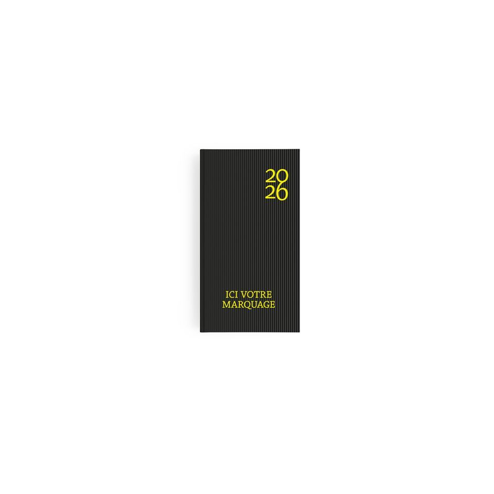 Agenda personnalisable fabriqué en France Semainier Harmonie 90x165 mm