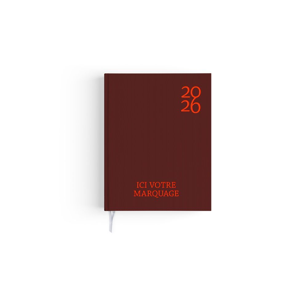 Agenda personnalisable fabriqué en France Semainier Harmonie 165x240 mm