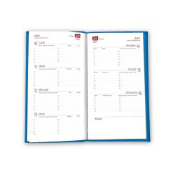 Agenda publicitaire fabriqué en France semainier Premium 90x165 mm Agenda publicitaire fabriqué en France semainier Premium 90x165 mm