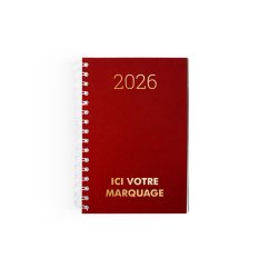 Agenda personnalisé fabriqué en France Spirale carré 1 jour Agenda personnalisé fabriqué en France Spirale carré 1 jour