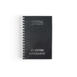 Agenda personnalisé fabriqué en France Spirale carré 1 jour Agenda personnalisé fabriqué en France Spirale carré 1 jour