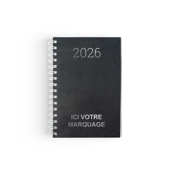 Agenda personnalisé fabriqué en France Spirale carré 1 jour Agenda personnalisé fabriqué en France Spirale carré 1 jour