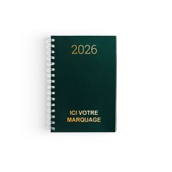Agenda personnalisé fabriqué en France Spirale carré 1 jour Agenda personnalisé fabriqué en France Spirale carré 1 jour