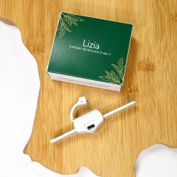 Lampe LED de lecture 3 en 1 personnalisée quadrichromie fabriquée en France Lampe LED de lecture 3 en 1 personnalisée quadrichromie fabriquée en France
