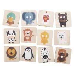 Jeu de mémory personnalisé sur mesure ou motif thématique en bois