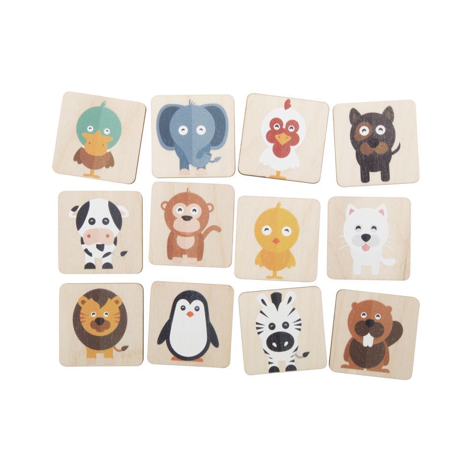 Jeu de mémory personnalisé sur mesure ou motif thématique en bois