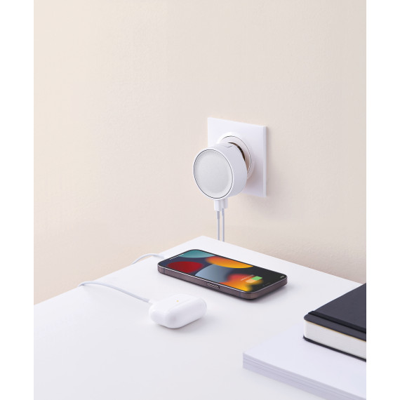 Chargeur publicitaire secteur rapide avec double port USB - PD 30W Chargeur publicitaire secteur rapide avec double port USB - PD 30W