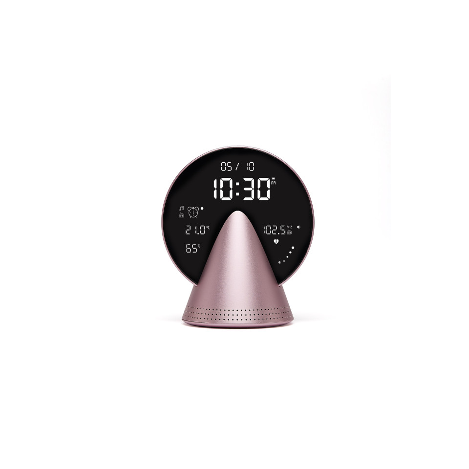 Radio publicitaire réveil avec FM & enceinte Bluetooth® intégrée