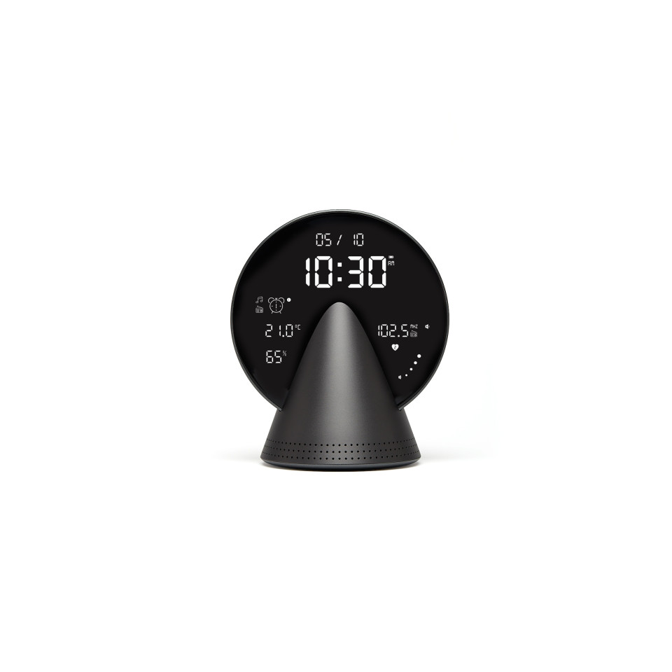 Radio publicitaire réveil avec FM & enceinte Bluetooth® intégrée