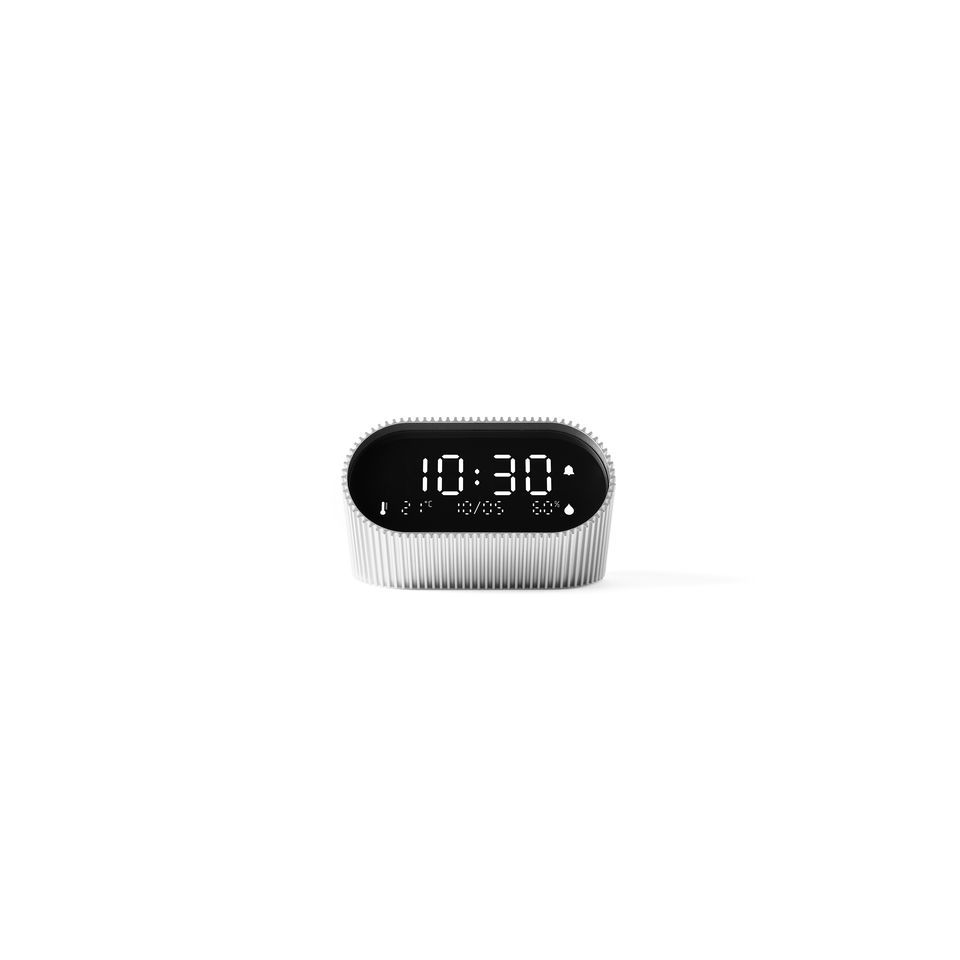 Réveil publicitaire LCD avec affichage température et humidité Lexon
