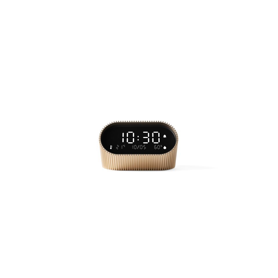 Réveil publicitaire LCD avec affichage température et humidité Lexon