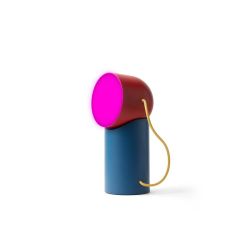 Lampe publicitaire LED portable avec tête rotative et amovible Lexon