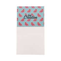 Bloc notes magnet frigo 75x75 cm sur mesure publicitaire CreaStick Fridge fabriqué en Europe