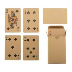 Cartes à jouer Kraft personnalisées publicitaire express écologiques fabriquées en Europe Cartes à jouer Kraft personnalisées publicitaire express écologiques fabriquées en Europe