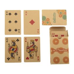 Cartes à jouer Kraft personnalisées publicitaire express écologiques fabriquées en Europe Cartes à jouer Kraft personnalisées publicitaire express écologiques fabriquées en Europe